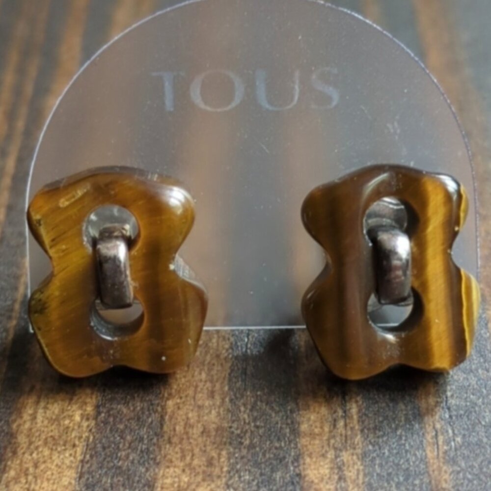 Tous Cruise Collection TigerEye earrings